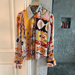 COPY - Emilio Pucci Printed Long Sleeve Button Up